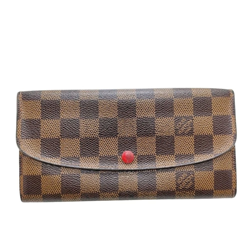 220192D Louis Vuitton Wallet Long Portefeuille Emilie Brown Monogram